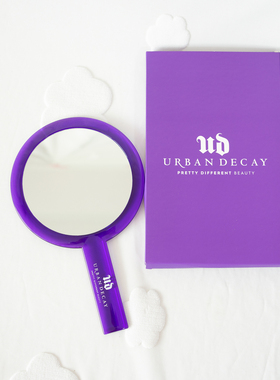 包邮！Urban Decay衰败城市专柜赠品UD化妆镜便携双面大号圆镜