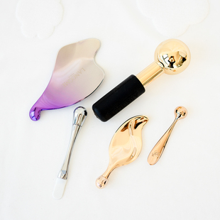 兰蔻菁纯眼部按摩棒刮痧板按摩球发光眼霜提拉紧致肌肤 包邮