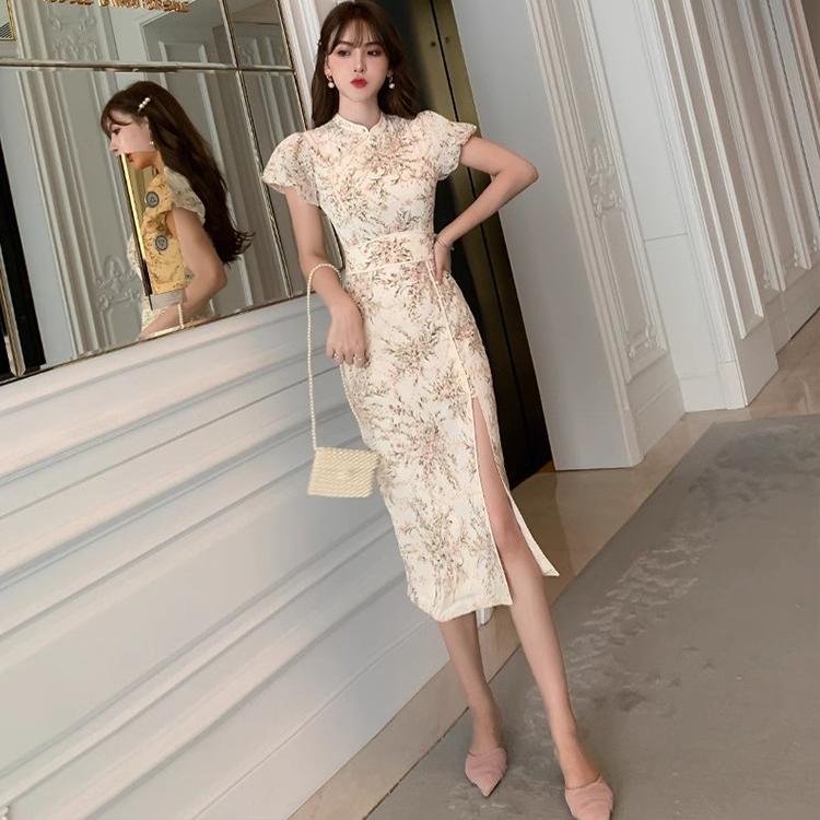旗袍新款2025夏装新中式连衣裙