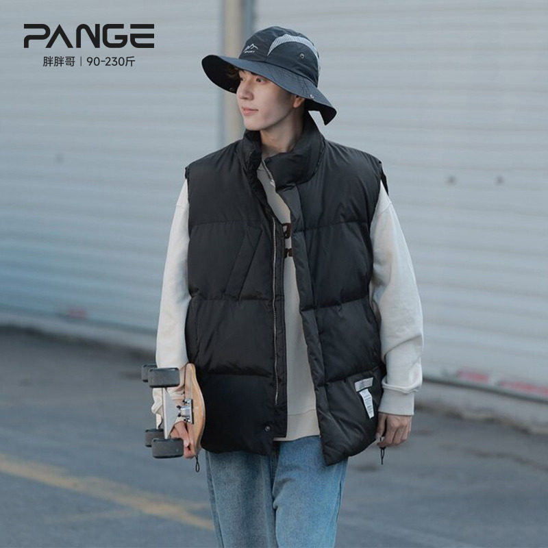 胖胖哥韩式休闲风立领棉马甲男潮牌无袖宽松大码背心加厚保暖外套,男装,常规马甲,淘宝优惠券,粉丝福利购,淘宝优惠卷