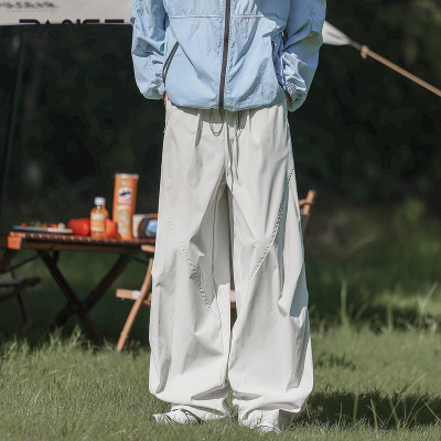 大码宽松直筒工装裤男款