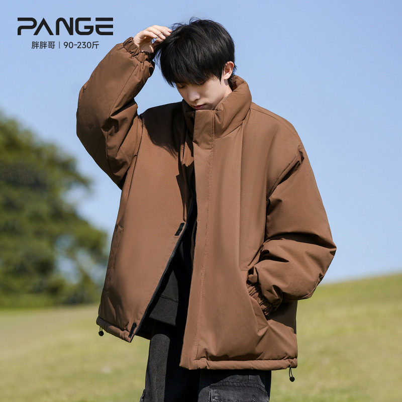胖胖哥简约立领棉袄男秋冬季加厚大码保暖棉衣宽松大码棉服外套潮,男装,棉衣,淘宝优惠券,粉丝福利购,淘宝优惠卷