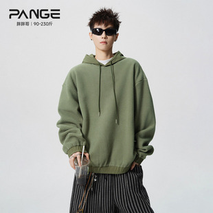 胖胖哥双面羊羔绒加厚卫衣男款新款加绒保暖上衣冬季抓绒连帽外套