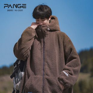 宽松休闲棉袄子潮 加厚连帽外套大码 胖胖哥重磅羊羔绒棉衣男款 冬季