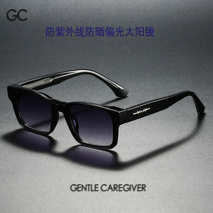 墨镜男士 复古方形全框偏光防紫外线太阳镜同款 开车驾驶镜 时尚 新款
