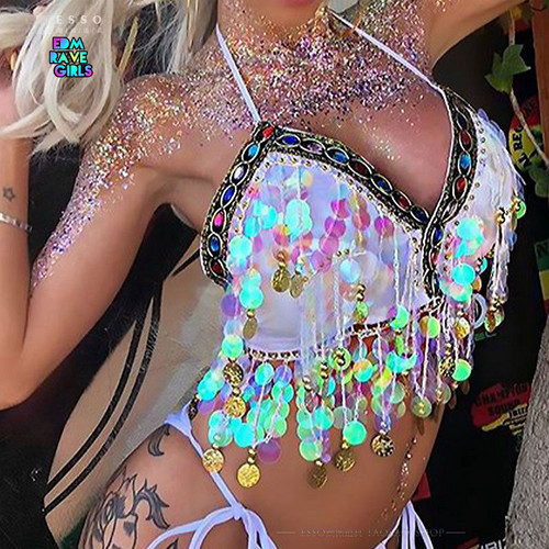 rave服装亮片蹦迪tutu酒吧