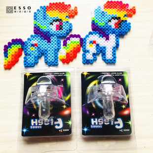 电音乐节发光软奶嘴侧开关kandi蹦迪rave闪光小饰品酒吧气氛道具