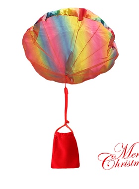 彩虹手抛降落伞玩具发光晚会酒吧吃鸡派对绝地求生夜店气氛道具