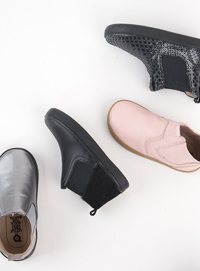 现货正品澳洲old soles儿童真皮短靴男女儿童及踝靴秋冬羊皮单靴