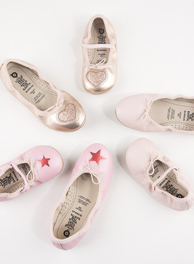 old soles澳洲学步鞋公主鞋真皮软底星星蝴蝶结松紧带女童鞋女孩