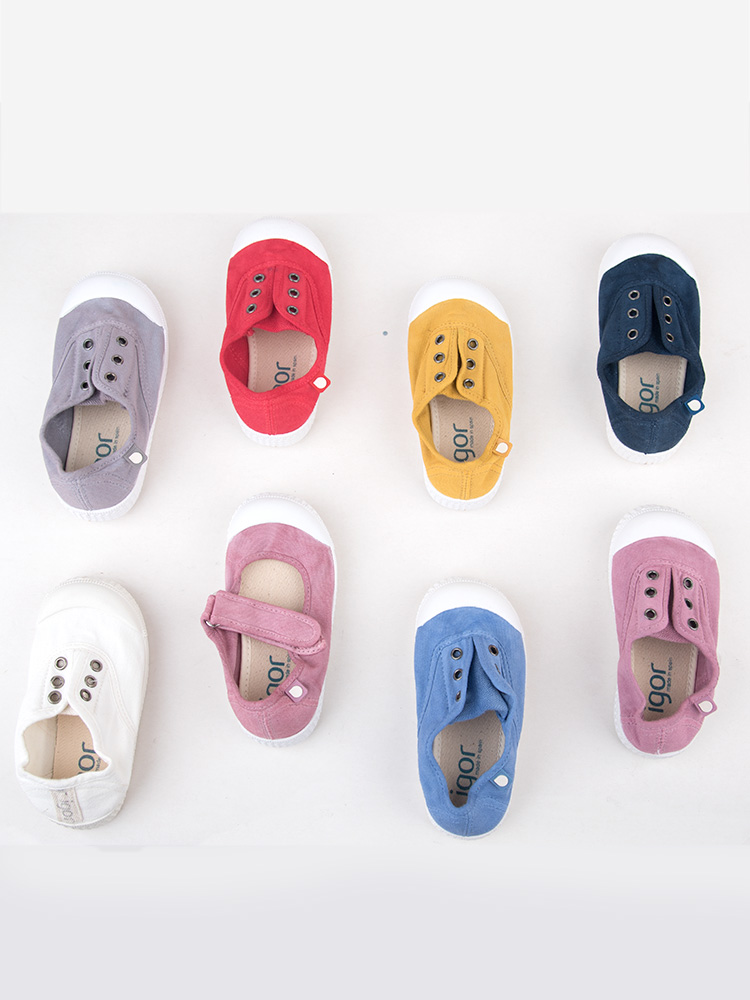 现货西班牙igor儿童帆布鞋