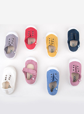 现货西班牙Igor儿童男女童帆布鞋糖果色一脚蹬幼儿园布鞋微瑕清仓