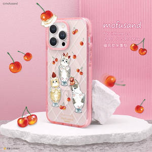 garmma mofusand磁吸手机壳适用苹果iPhone15promax卡通15plus可爱鲨鱼猫防摔防撞保护套硅胶透明磁吸手机壳