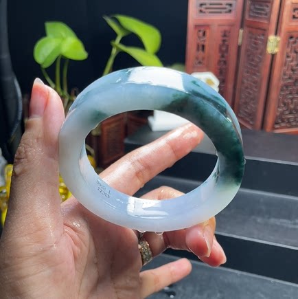 43CZ2果敢翡翠 57 缅甸翡翠镯子玉石手镯玉镯定制 私自拍下无效