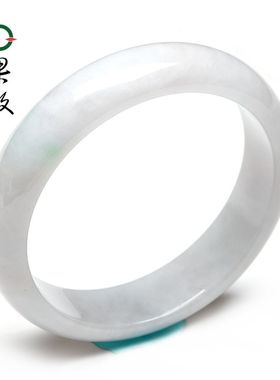 X26986果敢翡翠 52.0翡翠手镯玉镯玉手镯缅甸A货玉石手镯玉镯子