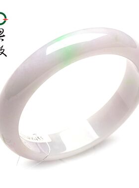 X26180果敢翡翠 58.2春彩翡翠手镯玉镯玉手镯缅甸A货玉石手镯