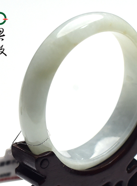 X27021果敢翡翠59.3mm 天然缅甸A货翡翠手镯  玉石 玉手镯