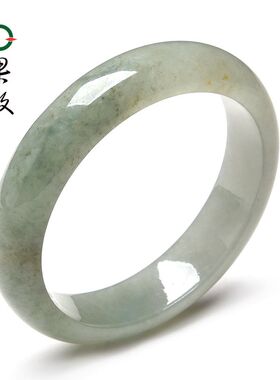 X26907果敢翡翠 55.4翡翠手镯玉镯玉手镯缅甸A货玉石手镯玉镯子