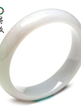 X26983果敢翡翠 58.9翡翠手镯玉镯玉手镯缅甸A货玉石手镯玉镯子