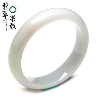 X26983果敢翡翠 58.9翡翠手镯玉镯玉手镯缅甸A货玉石手镯玉镯子