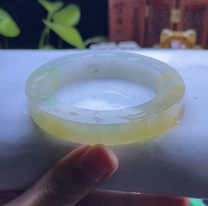 59V21果敢翡翠 54 缅甸翡翠镯子玉石手镯玉镯定制 私自拍下无效