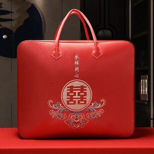 结婚被子收纳袋喜被收纳袋防水加厚陪嫁衣物衣服收纳袋子婚庆袋子