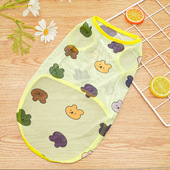 大狗背心狗狗猫咪泰迪柯基金毛法斗狗网眼透气防晒宠物衣服猫用品