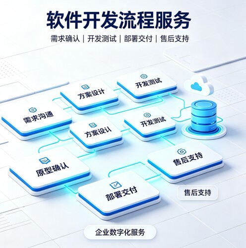 定制软件开发 企业数字化系统功能按需定制源码交付售后技术支持