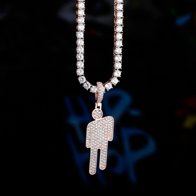 欧美爆款BillieEilish同款歪头吊