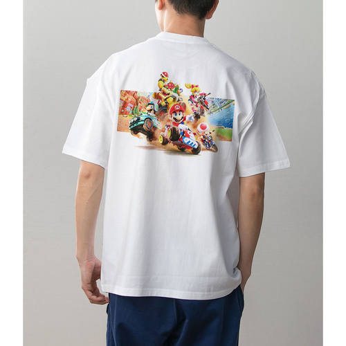 数码直喷透气 MARIO KART WORLD马里奥全棉正肩短袖T恤男女情侣装