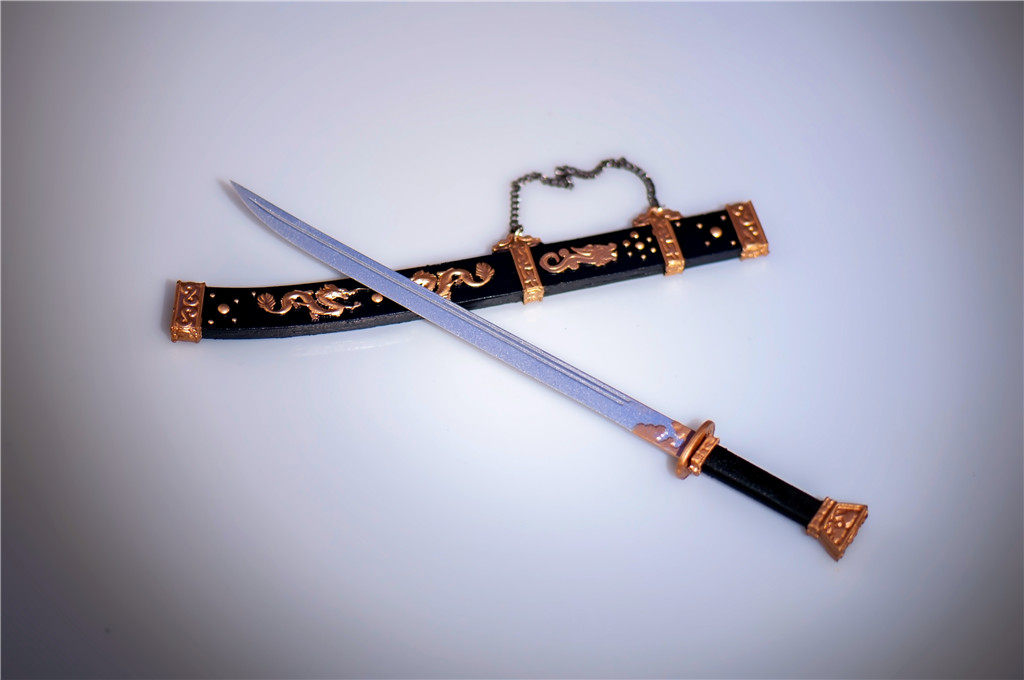 1/6古代兵人 清刀清朝抚远大将军 改刀柄绕绳色 官刀 现货