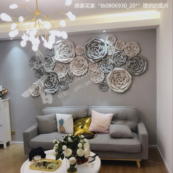 橱窗展示婚礼影楼背景活动装饰舞台道具Z022大型卡纸纸花