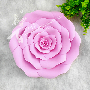 包邮橱窗展示婚庆影楼背景活动装饰舞台道具Z096大型泡沫纸花玫瑰