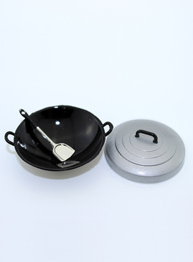 合金桌面仿真铁锅模型