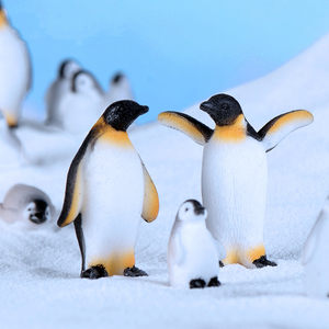 仿真企鹅小摆件冰山冰川冰块雪地