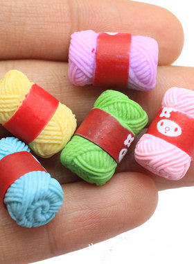 树脂娃娃屋微景观仿真毛线团