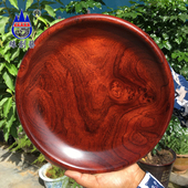 缅甸红木花梨果盘大果紫檀实木质整木料实木家用现代收纳水瓜果盘