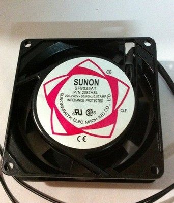 SF8025AT P/N 2082HSL 220/240V 0.07A 80*80*25MM SUNON建准风扇