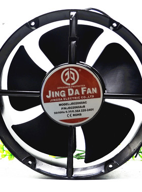 JING DA FAN 全新正品京达220v 风扇 JD22060AC P/N JD22060A2HBL