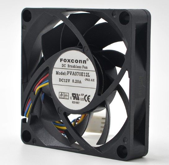 富士康 PVA070E12L 7015 7CM 12V 0.20A 4线控速电脑 CPU AMD风扇