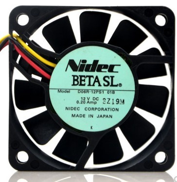 电产 NIDEC D06R-12PS1 01B 12V 0.20A 6015 6cm 电源 机箱风扇