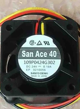 原装进口 SANACE40 109P0424G302 24V 0.19A 40*40*28双滚珠风扇