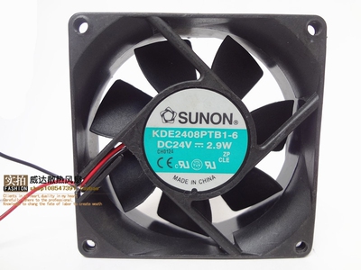建准 SUNON 8025 24V 2.9W KDE2408PTB1-6 变频器工控机散热风扇