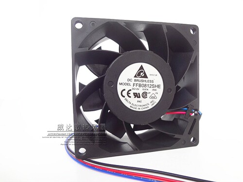 台达 8038 12V 0.87A FFB0812SHE 8CM/厘米 暴力 服务器 机箱风扇