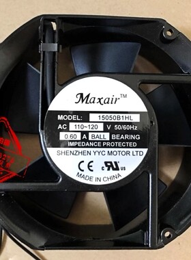 全新Maxair BT15050B1HL 17251 110v 0.60A  交流散热风扇