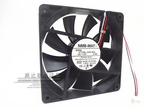 NMB-MAT 4710KL-04W-B39 12025 12V 0.36A 12CM 静音机箱电源风扇