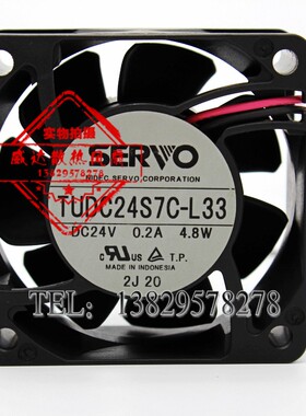 全新正品伺服SERVO TUDC24S7C-L33 DC24V 0.20A 4.8W 散热风扇