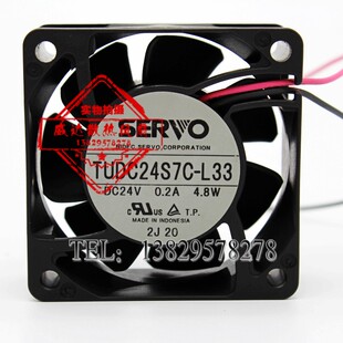 全新正品伺服SERVO TUDC24S7C-L33 DC24V 0.20A 4.8W 散热风扇