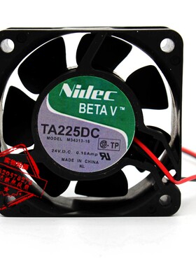 原装 NIDEC TA225DC M34313-16 24V 0.16A 6CM 6025 变频器风扇