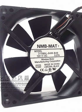 NMB 8020 12V 0.27A 8CM 8厘米 CPU 机箱散热风扇 3108NL-04W-B49